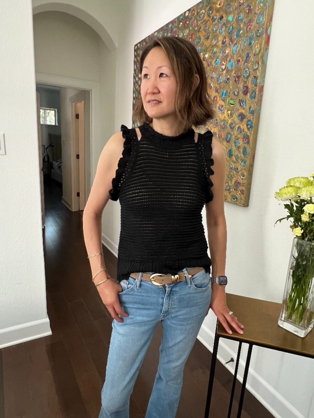 Melissa Nepton Black Knit Tank